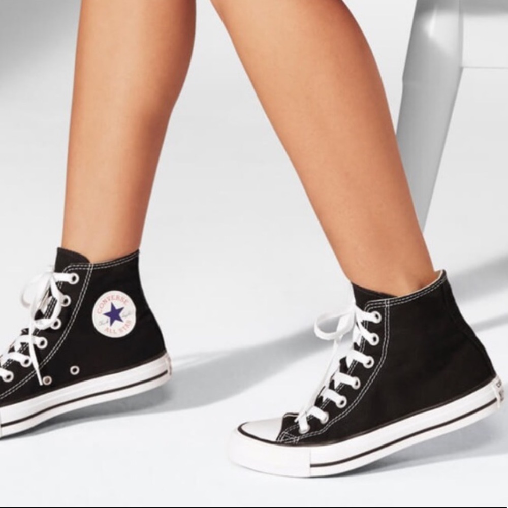 Converse Black High Top Sneakers